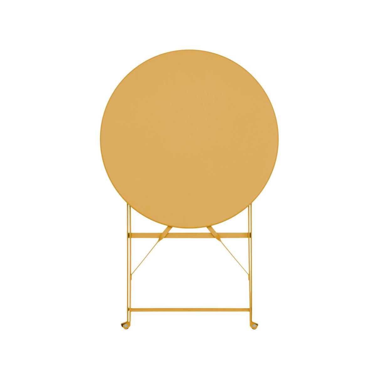 SWEEEK Table de jardin bistrot pliable - Emilia ronde - Table ronde Ø60cm en acier thermolaqué