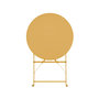 Voir la diapositive 6 : SWEEEK Table de jardin bistrot pliable - Emilia ronde - Table ronde Ø60cm en acier thermolaqué