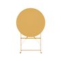 Voir la diapositive 6 : SWEEEK Table de jardin bistrot pliable - Emilia ronde - Table ronde Ø60cm en acier thermolaqué