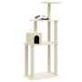 Voir la diapositive 3 : VIDAXL Arbre a chat avec griffoirs en sisal Creme 147 cm