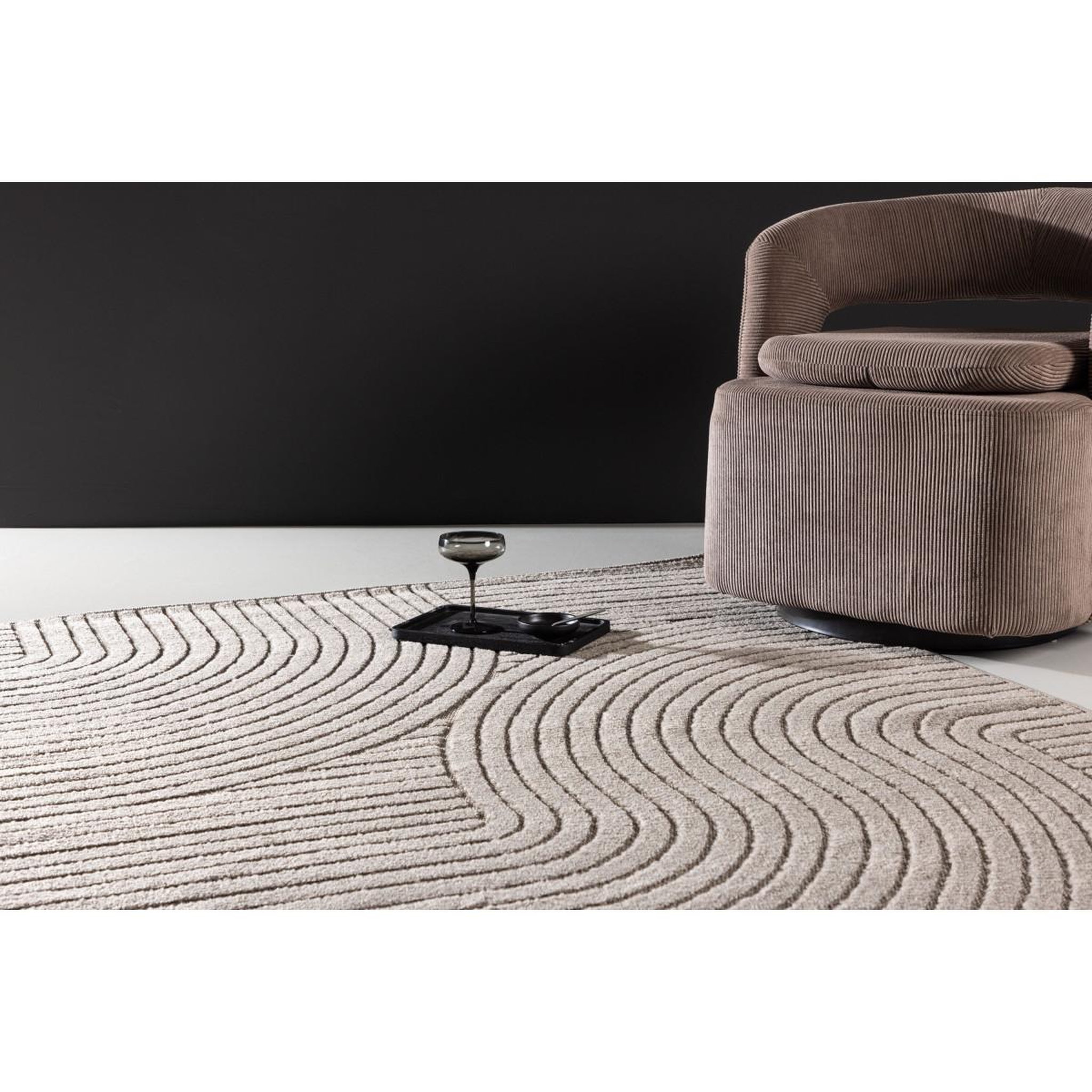 Voir la diapositive 5 : Paris Prix Tapis déco  vince solar  200x290cm marron