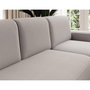 Voir la diapositive 5 : BEST MOBILIER Sam - canapé d'angle droit 4 places convertible avec coffre en tissu
