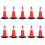 Voir la diapositive 1 : VIDAXL Cones de signalisation reflechissants a base lourde 10 pcs 50cm