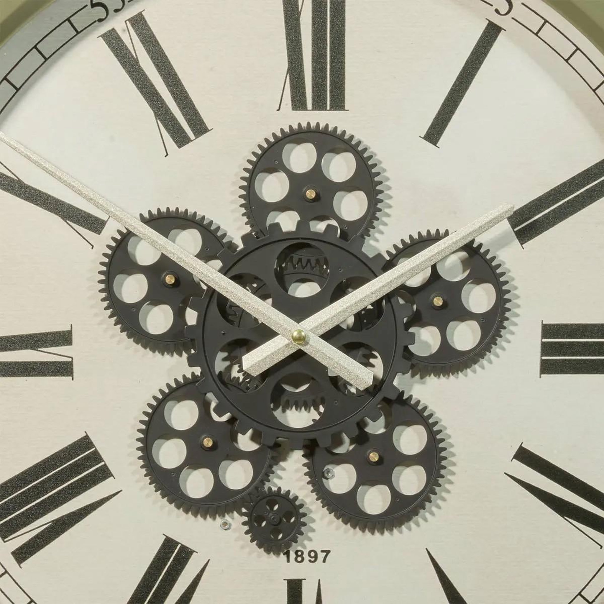 Voir la diapositive 2 : ATMOSPHERA Horloge murale avec mécanisme  argo  52cm vert