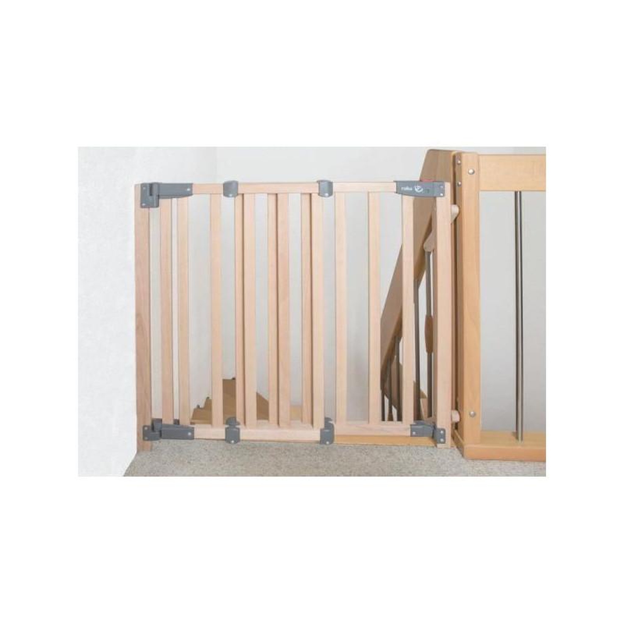 Voir la diapositive 3 : Roba Barriere de Sécurité Bébé pour Escalier Safety Up - ROBA - Largeur de 93.5 a 120.5 cm