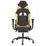 Voir la diapositive 3 : VIDAXL Chaise de jeu avec repose-pied Noir et dore Similicuir