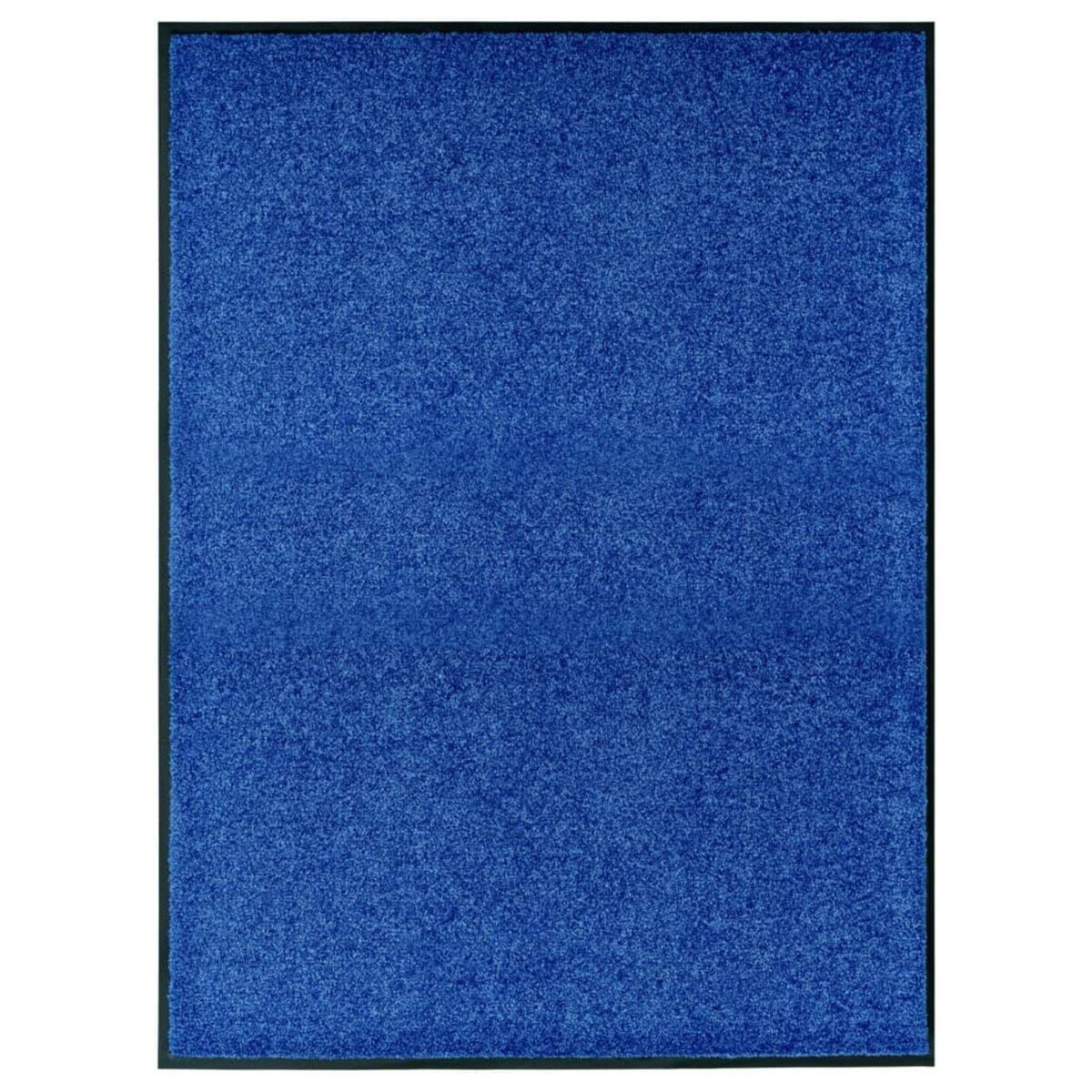 VIDAXL Paillasson lavable Bleu 90x120 cm