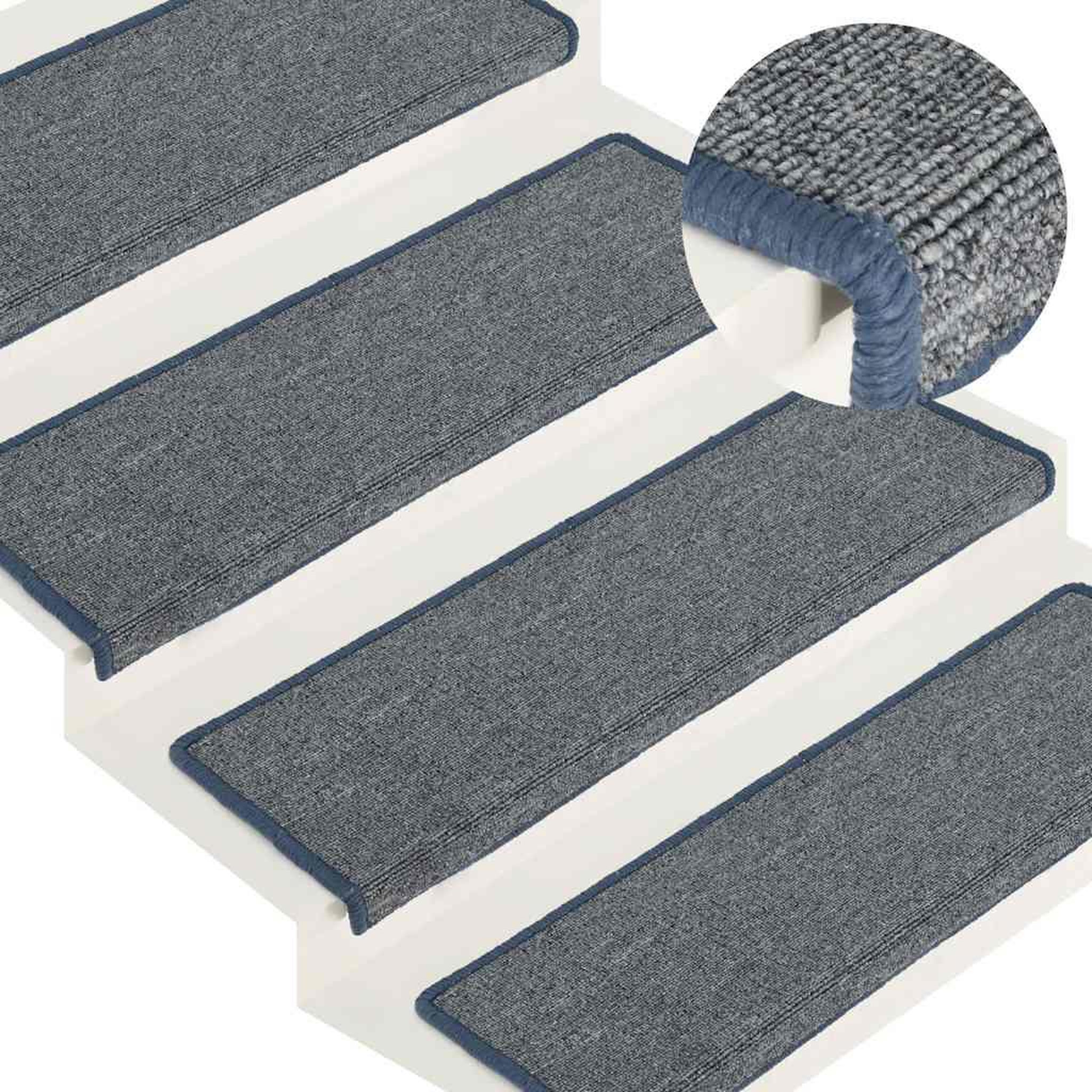 Voir la diapositive 5 : VIDAXL Tapis d'escalier 30 pcs 65x21x4 cm violet et bleu