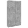 Voir la diapositive 2 : VIDAXL Bibliotheque Gris beton 82,5x30,5x150 cm Bois d'ingenierie
