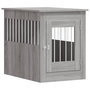 Voir la diapositive 2 : VIDAXL Meuble de cage pour chiens sonoma gris 55x80x68 cm