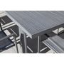 Voir la diapositive 4 : Table de jardin extensible 180/240x100cm aluminium gris LUPIN