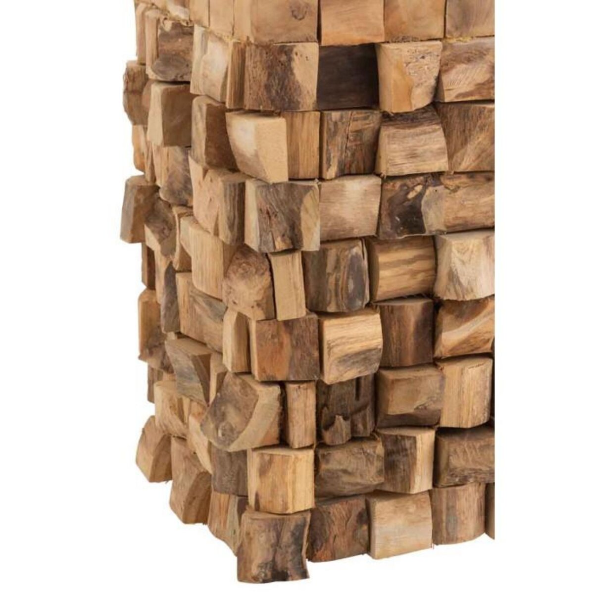 Paris Prix Table d'Appoint en Teck  Mivida  45cm Naturel