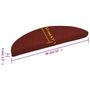 Voir la diapositive 6 : VIDAXL Tapis autoadhesifs de marches 10 pcs Rouge 56x17x3cm Aiguillete