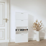 VIDAXL Armoire a chaussures Blanc 59x17x150 cm Bois d'ingenierie