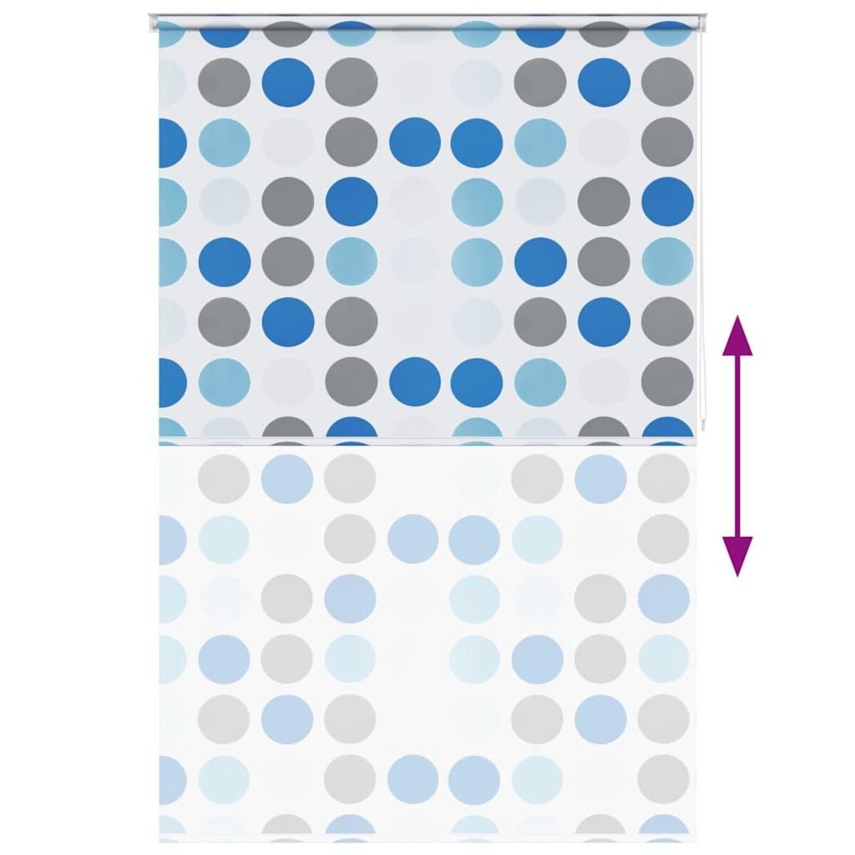 VIDAXL Store roulant de douche 140x240 cm Cercle