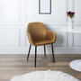Voir la diapositive 2 : The Home Deco Factory 2 Fauteuils de table design velours Giulia