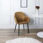 Voir la diapositive 2 : The Home Deco Factory 2 Fauteuils de table design velours Giulia