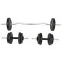Voir la diapositive 2 : VIDAXL Ensemble d'halteres et barres d'halteres 30 kg