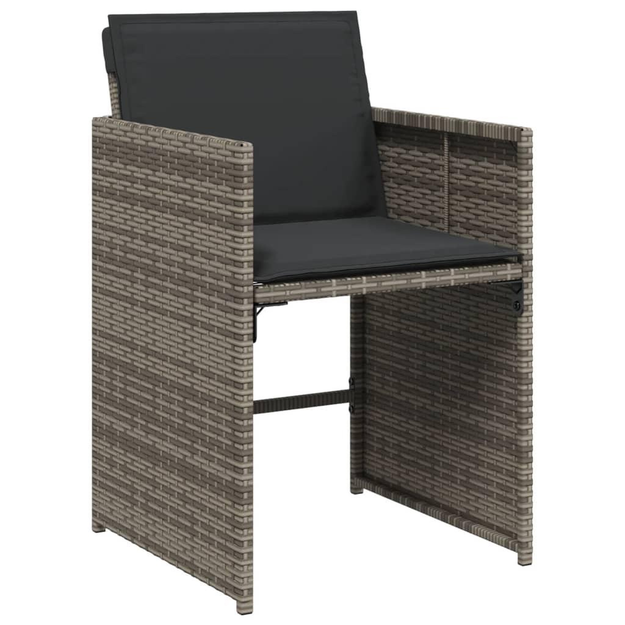 Voir la diapositive 4 : VIDAXL Ensemble a manger de jardin 17 pcs et coussins resine tressee