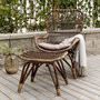 Voir la diapositive 4 : Paris Prix Fauteuil de Jardin & Repose-Pieds  Ella  98cm Noyer Foncé