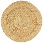 Voir la diapositive 2 : VIDAXL Napperons 6 pcs Naturel Plain 38 cm Rond Jute