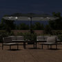 Voir la diapositive 3 : VIDAXL Parasol de jardin a double tete avec LED anthracite 449x245 cm