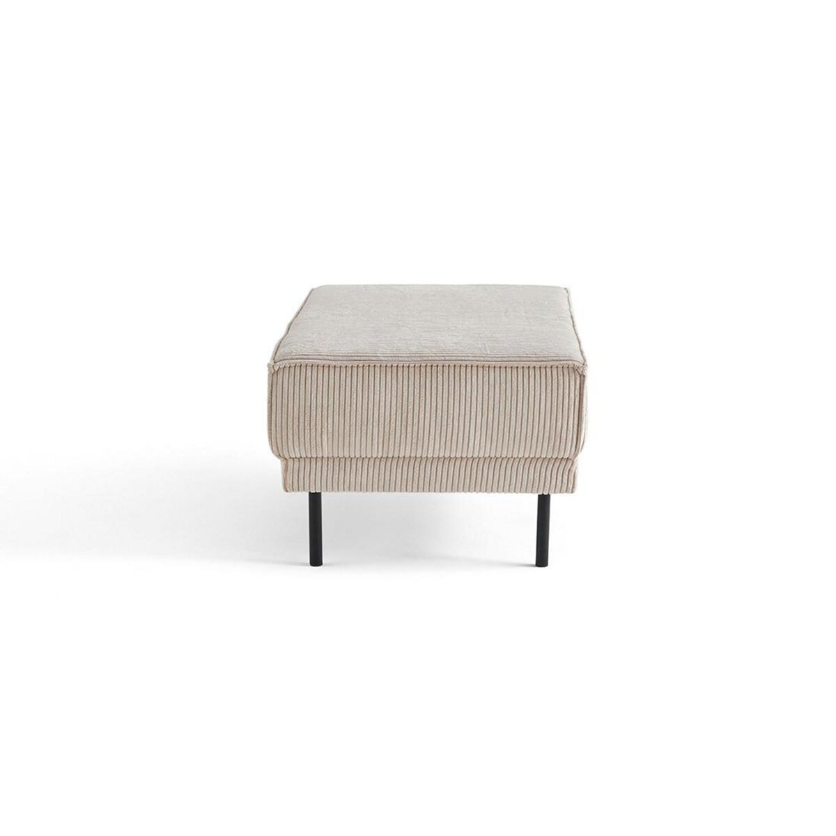 LISA DESIGN Charlie - pouf - pieds hauts - en velours côtelé