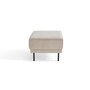 Voir la diapositive 3 : LISA DESIGN Charlie - pouf - pieds hauts - en velours côtelé