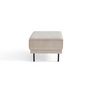 Voir la diapositive 3 : LISA DESIGN Charlie - pouf - pieds hauts - en velours côtelé
