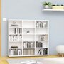 Voir la diapositive 1 : VIDAXL Armoire a CD Blanc 102x23x89,5 cm Bois d'ingenierie