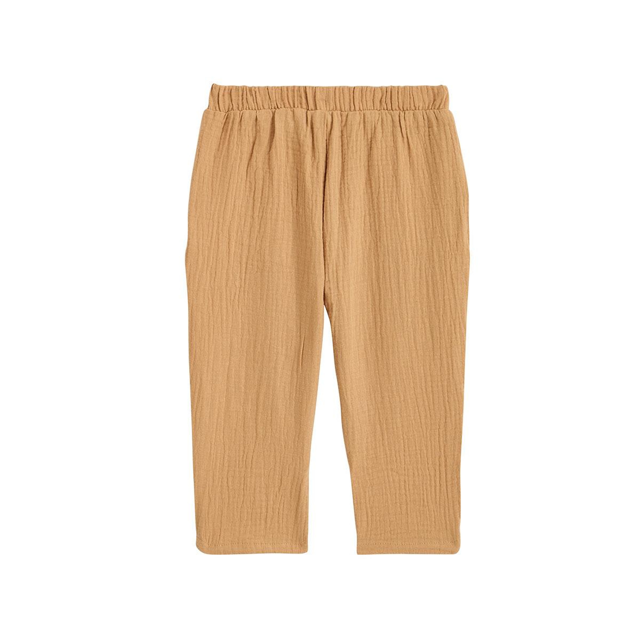 Voir la diapositive 2 : Petit Béguin Pantalon enfant en gaze de coton Baroudeur