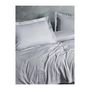 Voir la diapositive 4 : GENERIQUE Parure de lit - 129CTF24636 - 1 housse de couette 220 x 240 cm + 2 taies d'oreiller 60 x 60 cm - Satiné 100% coton - Gris