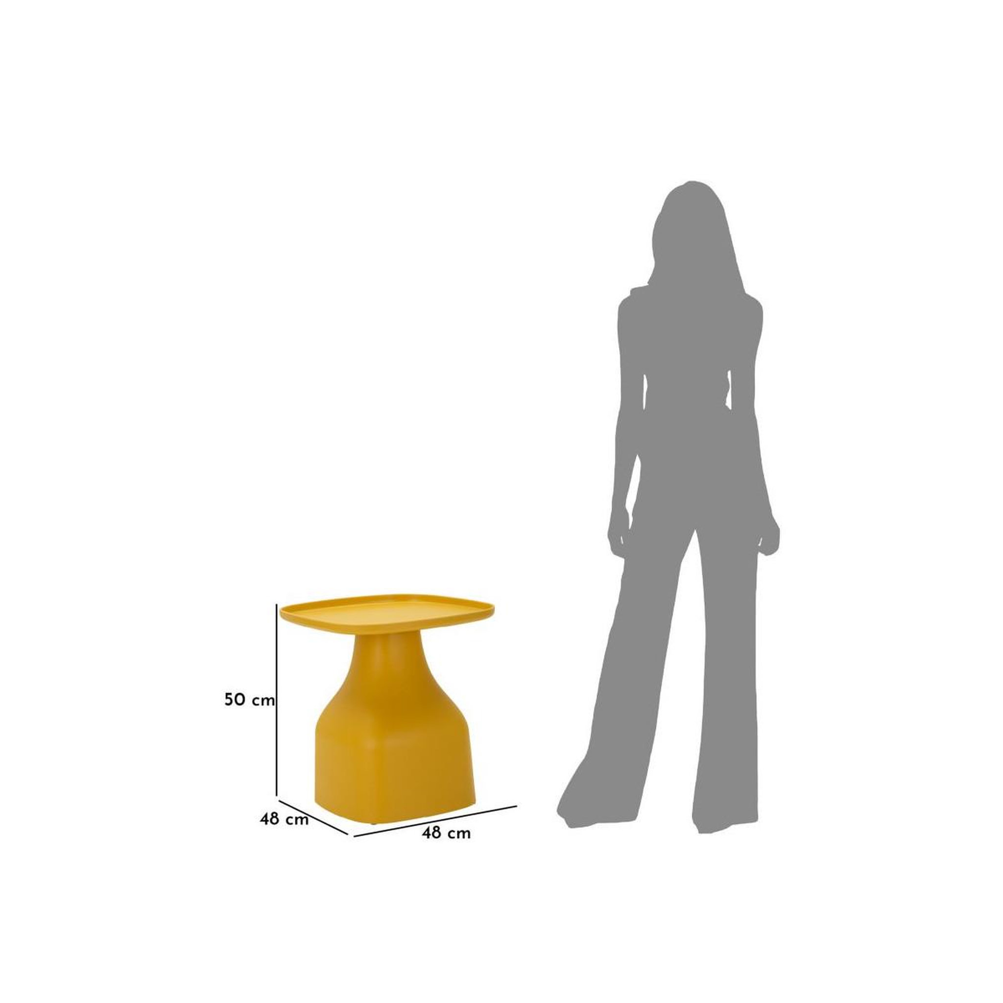 Voir la diapositive 6 : Paris Prix Table d'appoint carrée  gea  50cm jaune