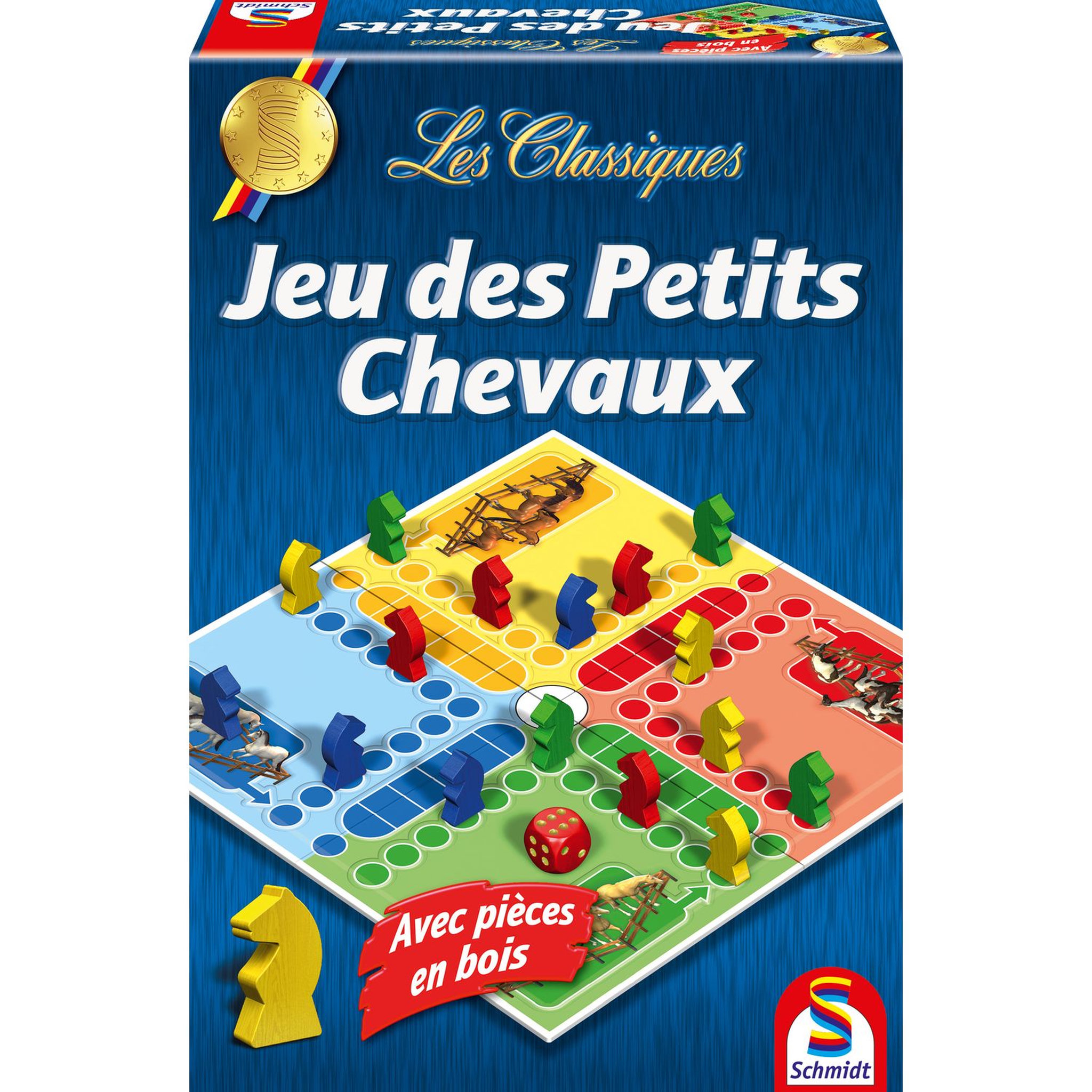 Voir la diapositive 1 : Schmidt Jeu de société - Les Classiques - Jeu de petits chevaux