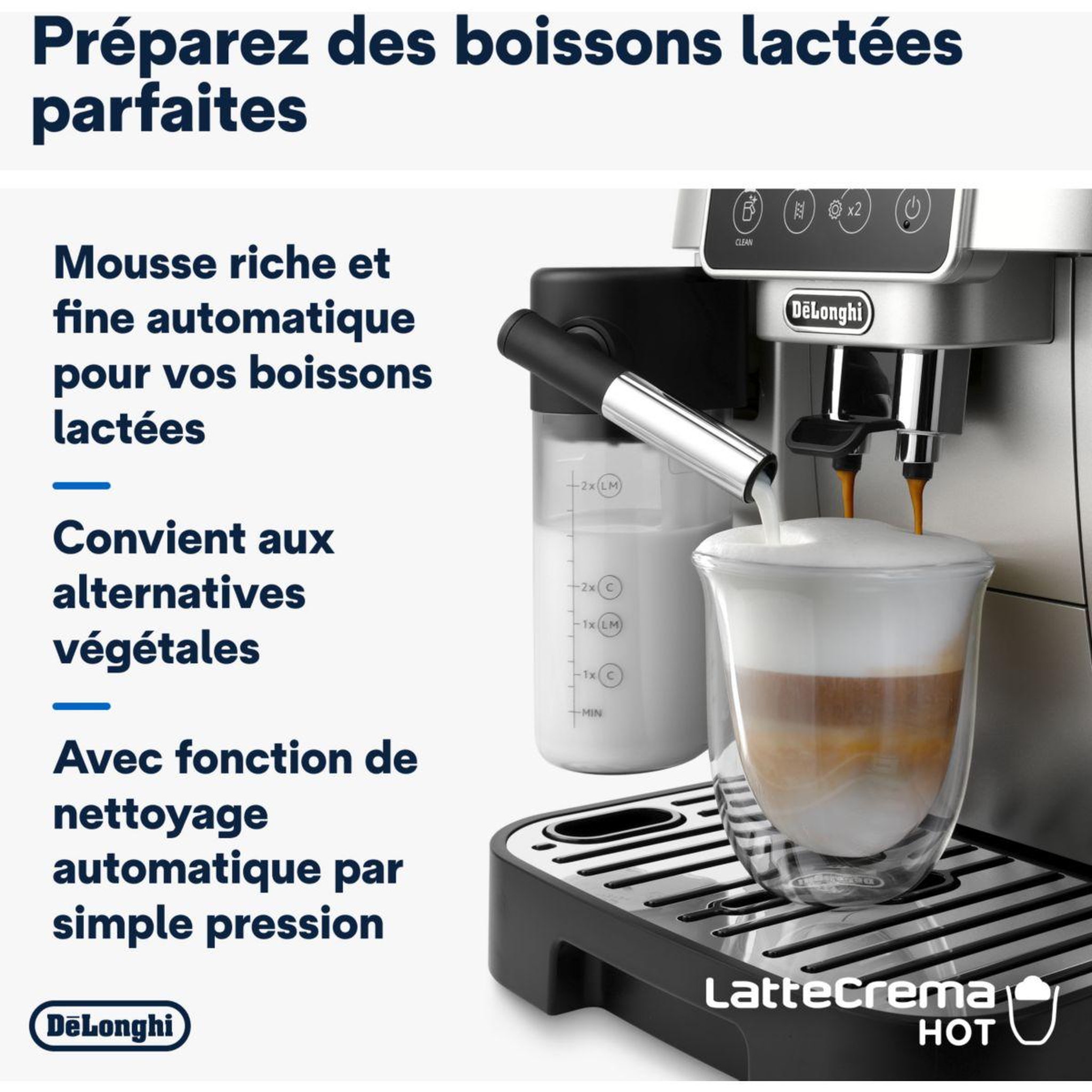 Voir la diapositive 5 : DELONGHI Expresso broyeur feb22.82.sb magnifica start argent