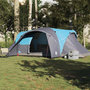 Voir la diapositive 3 : VIDAXL Tente familiale a dome 6 personnes bleu impermeable