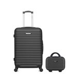 BLUESTAR BLUESTAR - LOT DE 2 - Valise weekend et vanity BRAZILIA. Coloris disponibles : Beige, Noir
