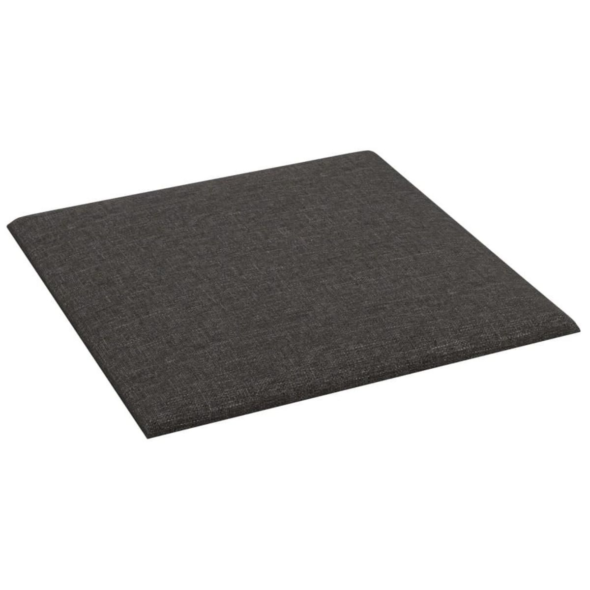 VIDAXL Panneaux muraux 12 pcs Gris fonce 30x30 cm Tissu 1,08 m²