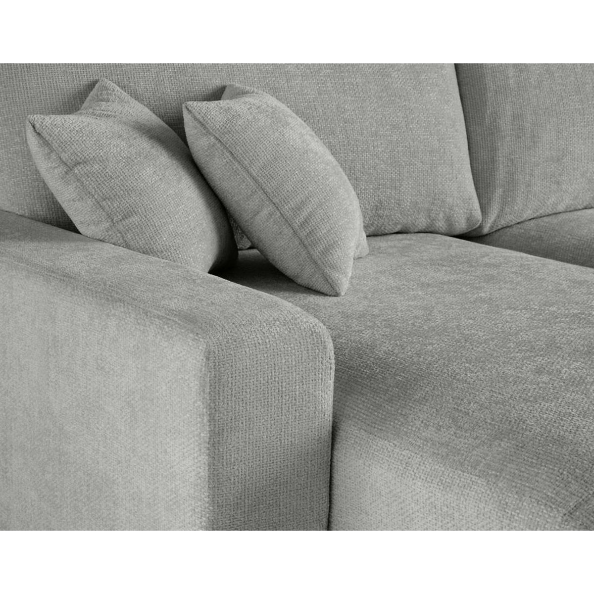 LISA DESIGN Pivoine - canapé panoramique en u - 7 places - convertible avec coffre - en velours texturé