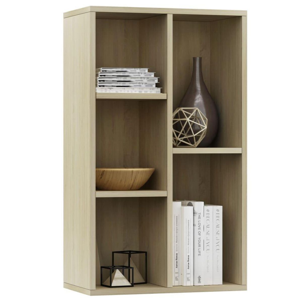 VIDAXL Bibliotheque/Buffet Chene sonoma 50x25x80 cm Bois d'ingenierie