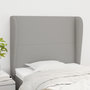 Voir la diapositive 1 : VIDAXL Tete de lit avec oreilles Gris clair 103x23x118/128 cm Tissu