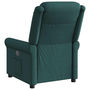 Voir la diapositive 5 : VIDAXL Fauteuil de massage inclinable Vert fonce Tissu