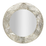 Paris Prix Miroir Rond Design  Argelux  104cm Argent