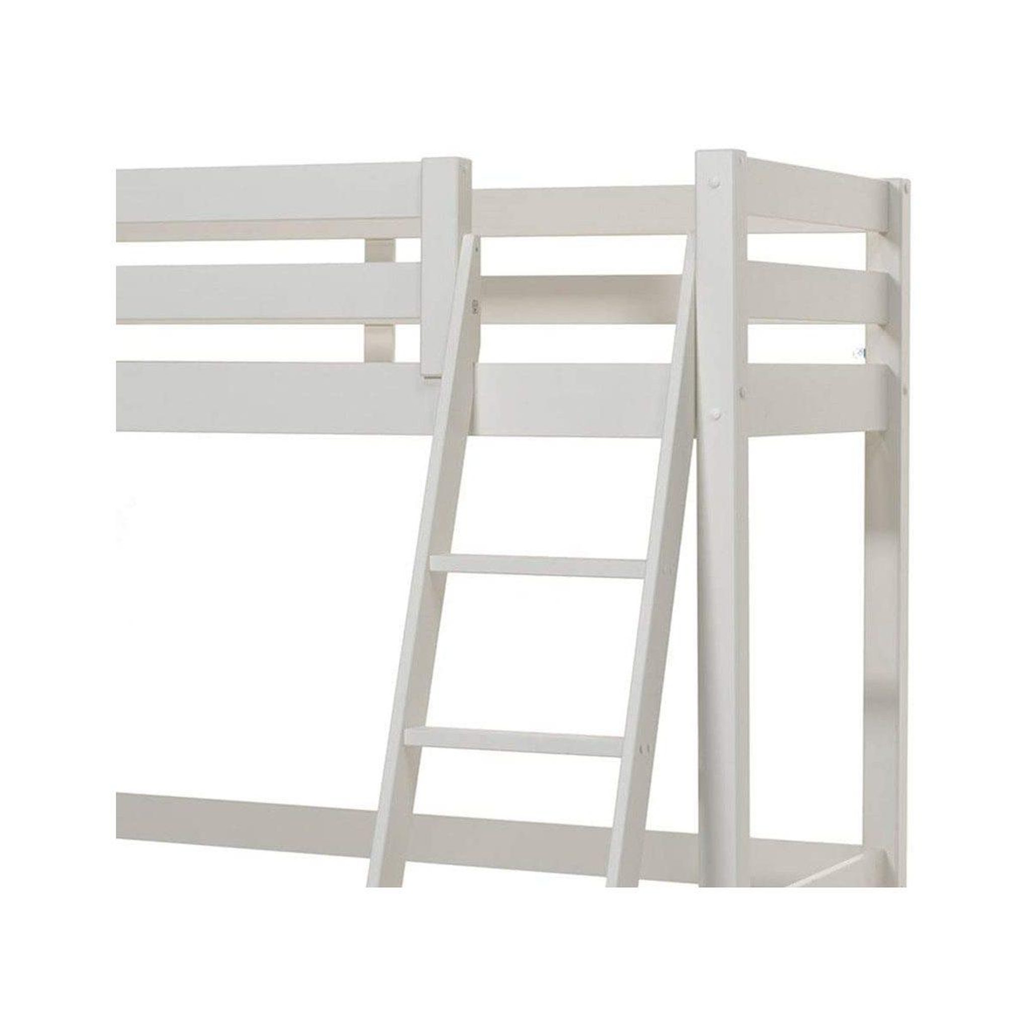 Voir la diapositive 3 : Paris Prix Lit mezzanine enfant  pino  90x200cm blanc