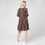 Voir la diapositive 2 : IN EXTENSO Robe noir imprimé animal femme