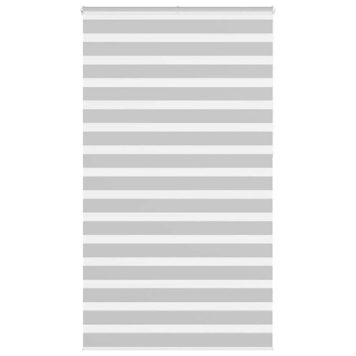 VIDAXL Store zebre gris clair largeur du tissu 120,9 cm polyester