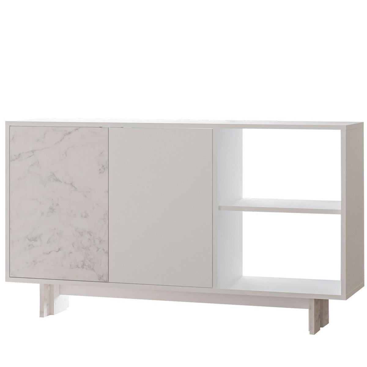 Habitat et Jardin Buffet en bois  Ravello  - 140 x 35 x 80 cm - Blanc