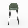 Voir la diapositive 6 : Rendez vous déco Lot de 2 chaises pour ilot central 66,5 cm en tissu vert sapin-Karl