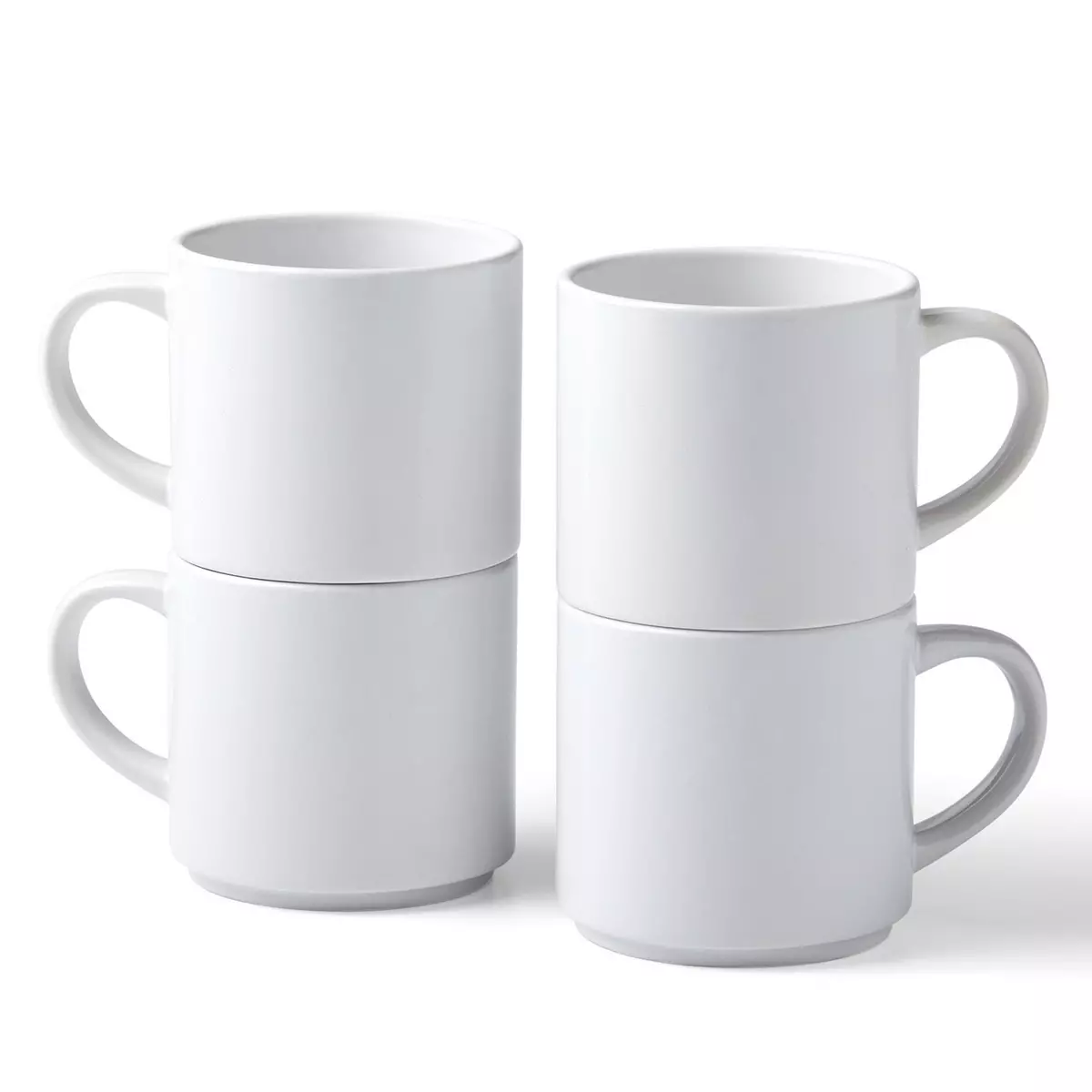 CRICUT 4 Mugs céramique empilables Blanc 300 ml - Cricut