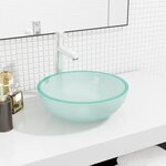 VIDAXL Lavabo Verre trempe 35x12 cm Depoli
